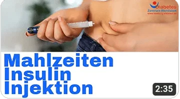 Mahlzeiten Insulin Injektion